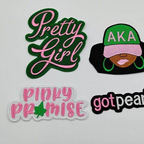 AKA sorority patches set of 4 iron on - Picture 1 of 2